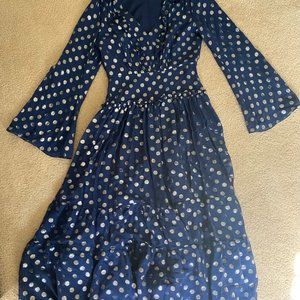 Saloni Navy Dress
